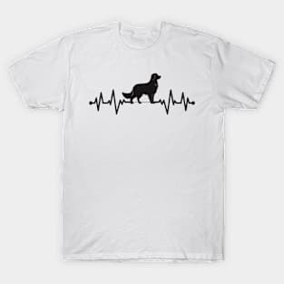 Golden Retriever heartbeat shirt, hoodie, sweatshirt, tank top, gift, Retriever mom, Retriever dad, dog breed tee, dog lover T-Shirt